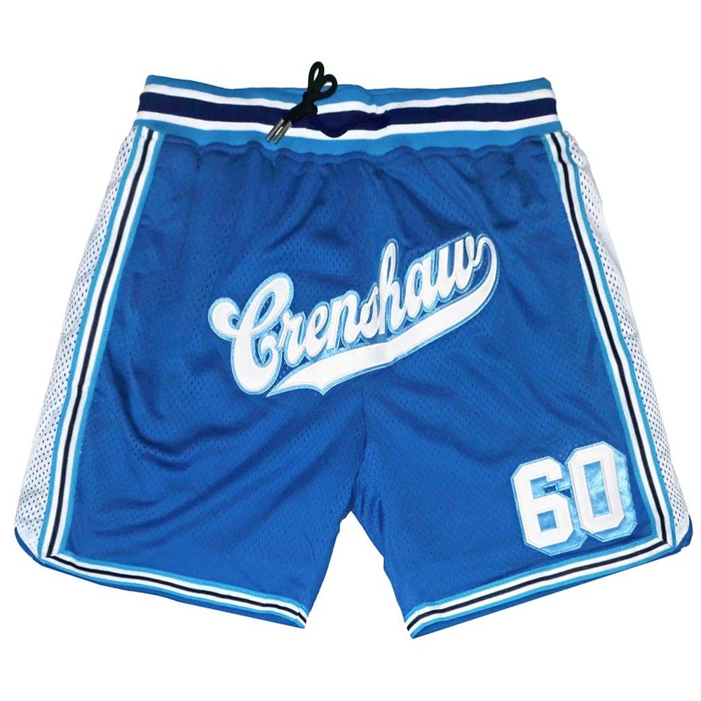 Nipsey Hussle Men's Headgear Classics Crenshaw 60 Embroidered Basketball Shorts